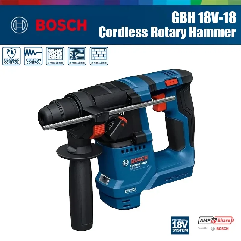 Power Tools Hammer - Bosch GBH 18V-18 Cordless Rotary Hammer