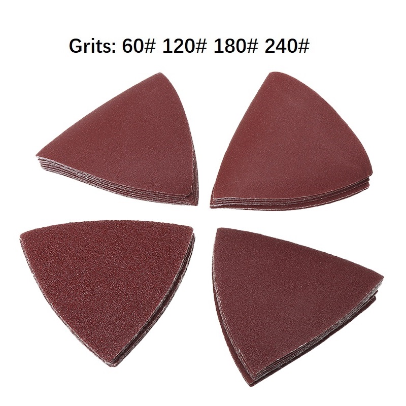 40pc Triangle Sandpaper 60/120 - Oscillating Multi Tool ulasan dan harga