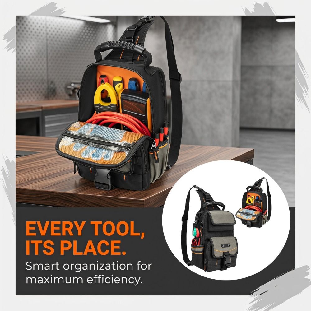 Zippered Electrician Tool Pouc - Power Tools Band ulasan dan harga