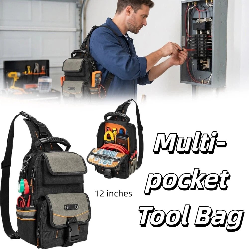 Zippered Electrician Tool Pouc - Power Tools Band ulasan dan harga