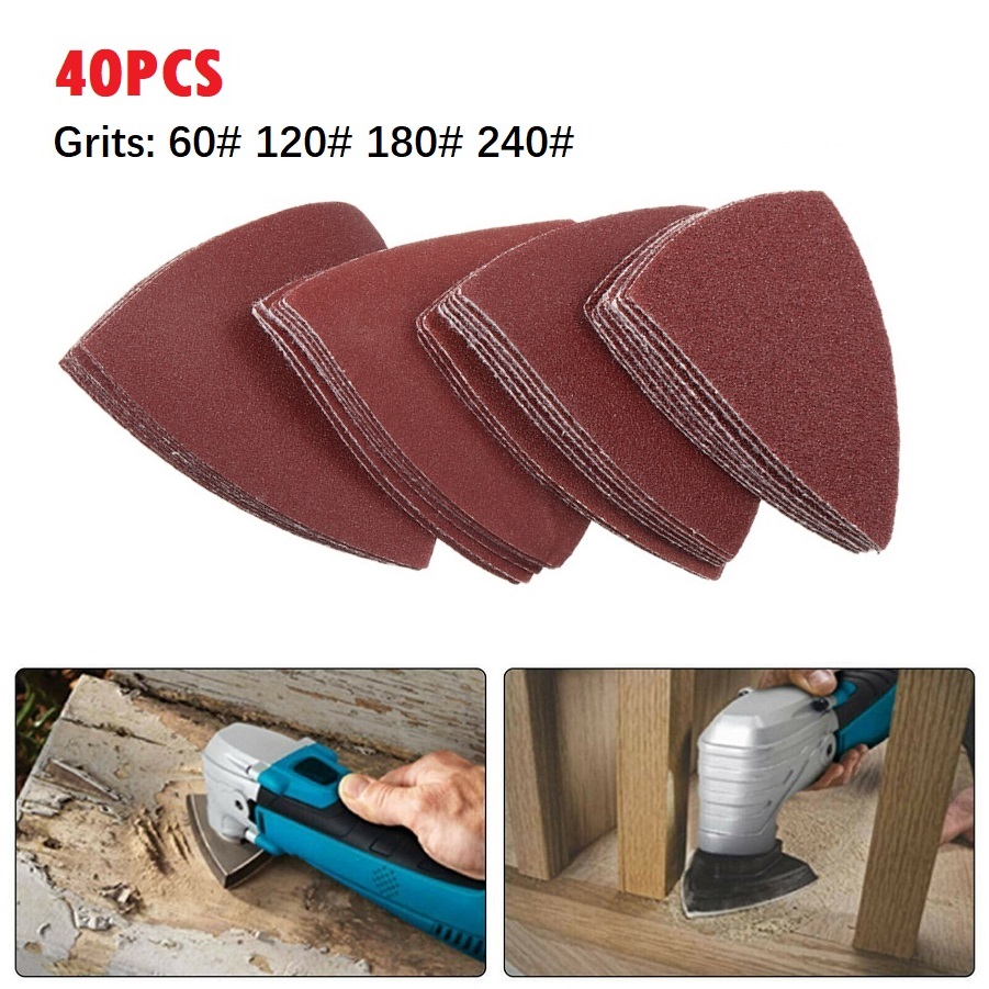 40pcs 80mm Aluminum Oxide Tria - Oscillating Multi Tool ulasan dan harga